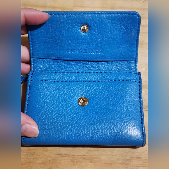 Micheal kors Jet Blue Travel Wallet Coin Aav-1402 ID key holder - Picture 14 of 14